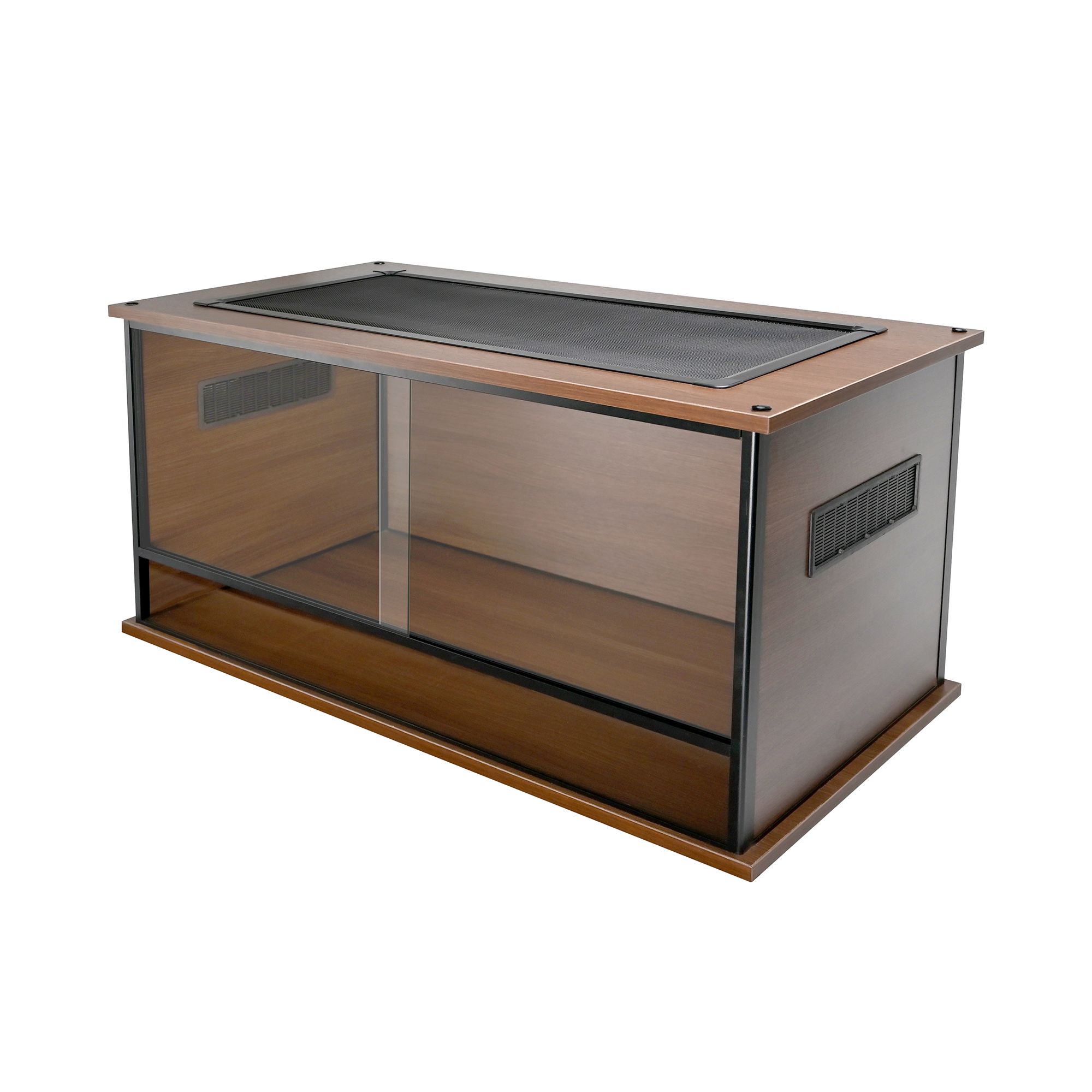 Komodo 35" Wood Finished Terrarium - Reptile Habitat Enclosure - thumbnail 2
