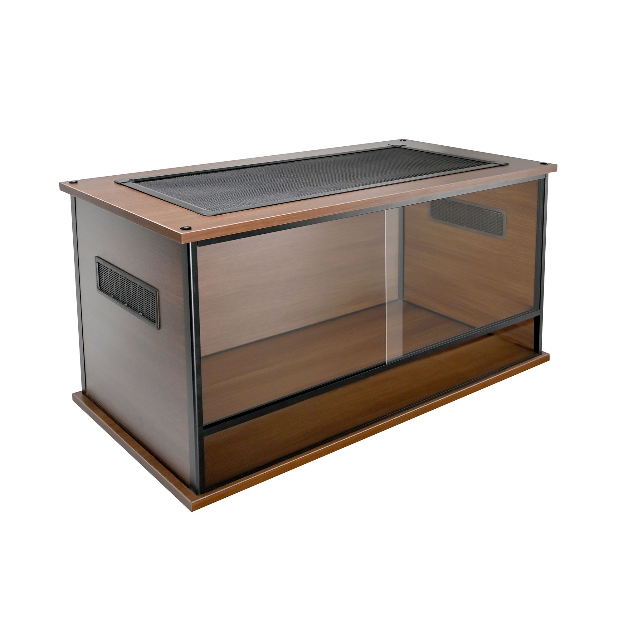 Komodo 35" Wood Finished Terrarium - Reptile Habitat Enclosure - thumbnail 3