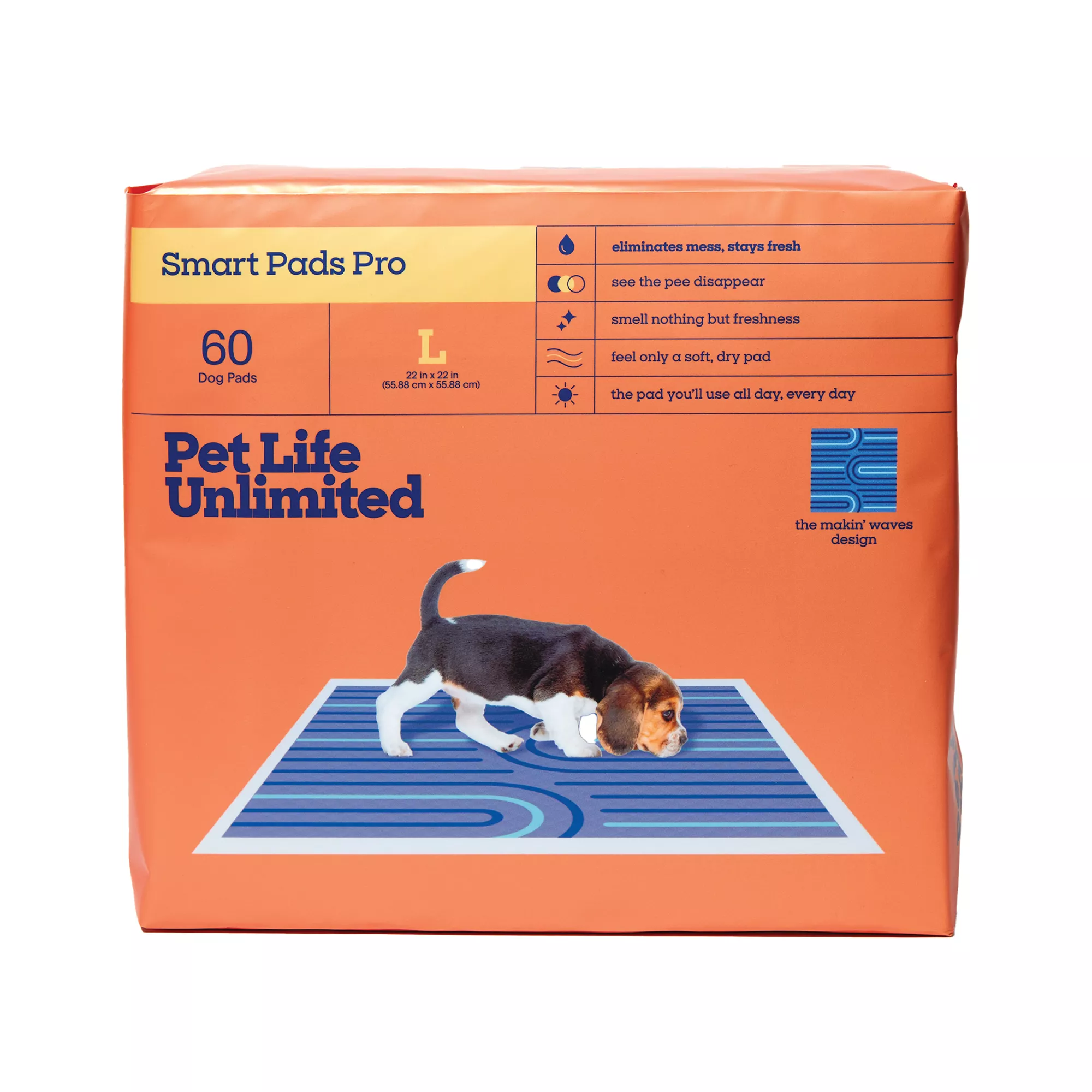 Pet Life Unlimited Smart Pads Pro Dog Pads, Large