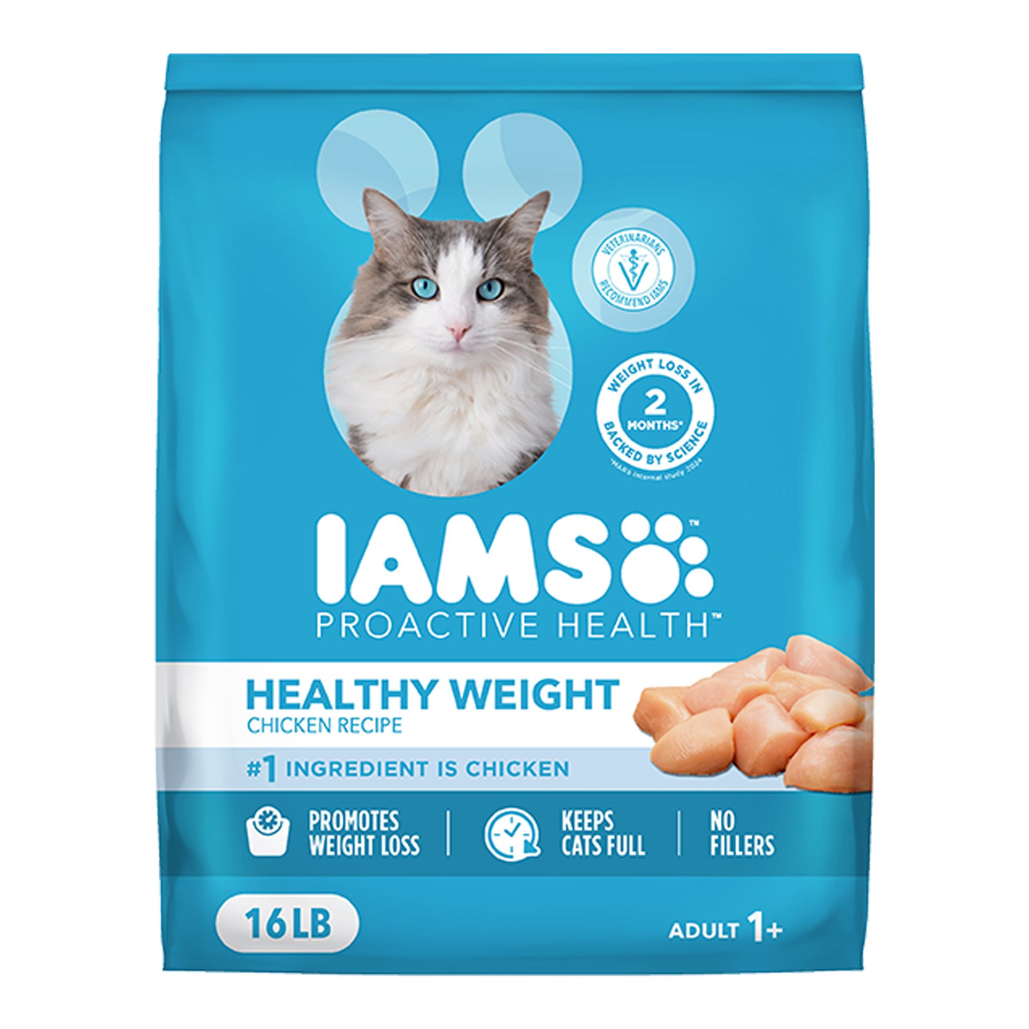 IAMS Proactive Health Adult Indoor Weight Hairball Care Chicken