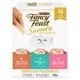 Product Fancy Feast Savoury Puree Naturals Cat Treats - Seafood Favourites Variety Pack, 16 Count