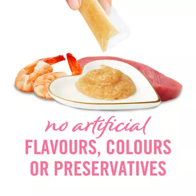 Product Fancy Feast Savoury Puree Naturals Cat Treats - Natural Shrimp & Tuna