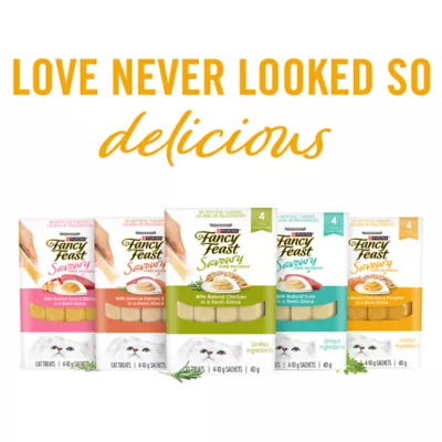 Product Fancy Feast Savoury Puree Naturals Cat Treats - Natural Chicken & Pumpkin