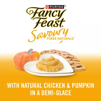 Product Fancy Feast Savoury Puree Naturals Cat Treats - Natural Chicken & Pumpkin