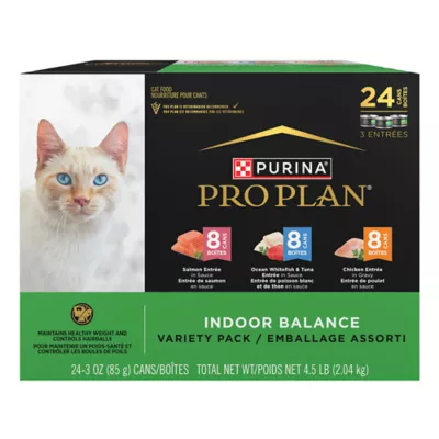 Product Purina Pro Plan Cat - Indoor Balance, Variety Pack, 24 CT, 72 OZ