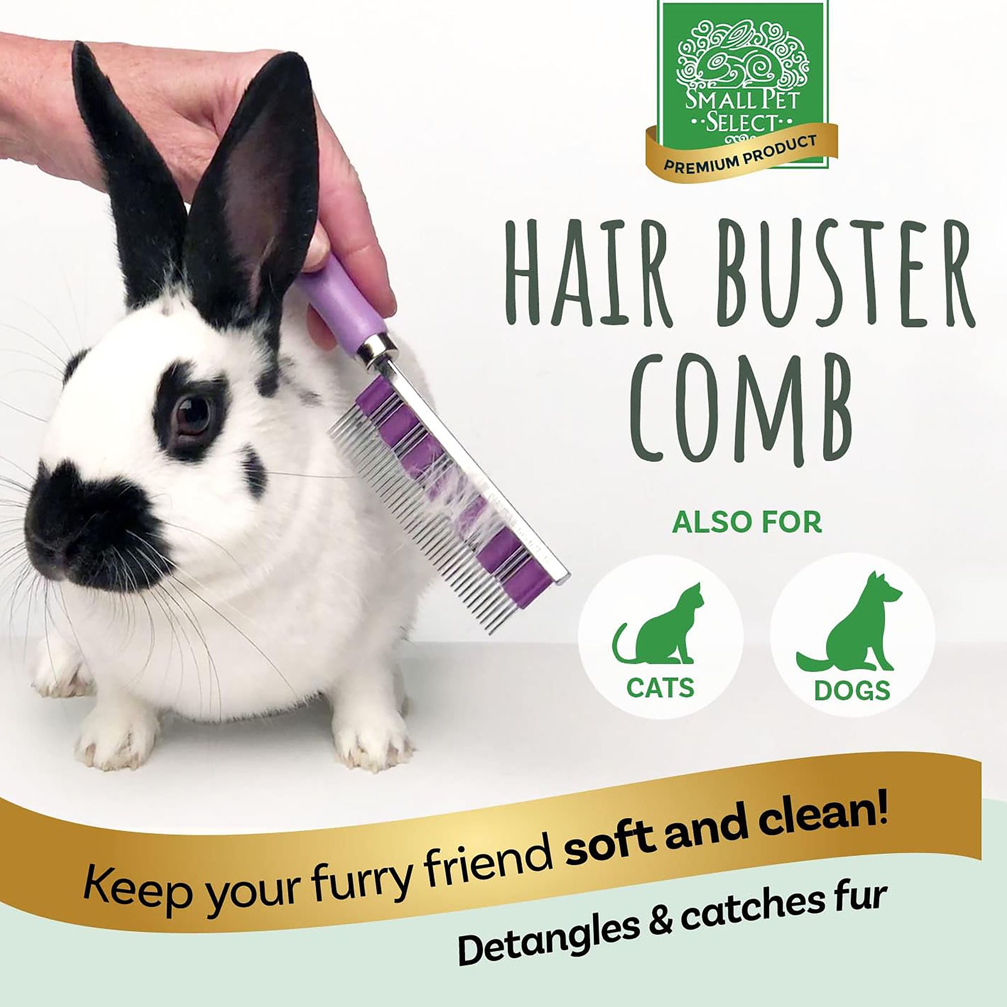 Small Pet Select Hair Buster Comb Grooming Comb - thumbnail 2