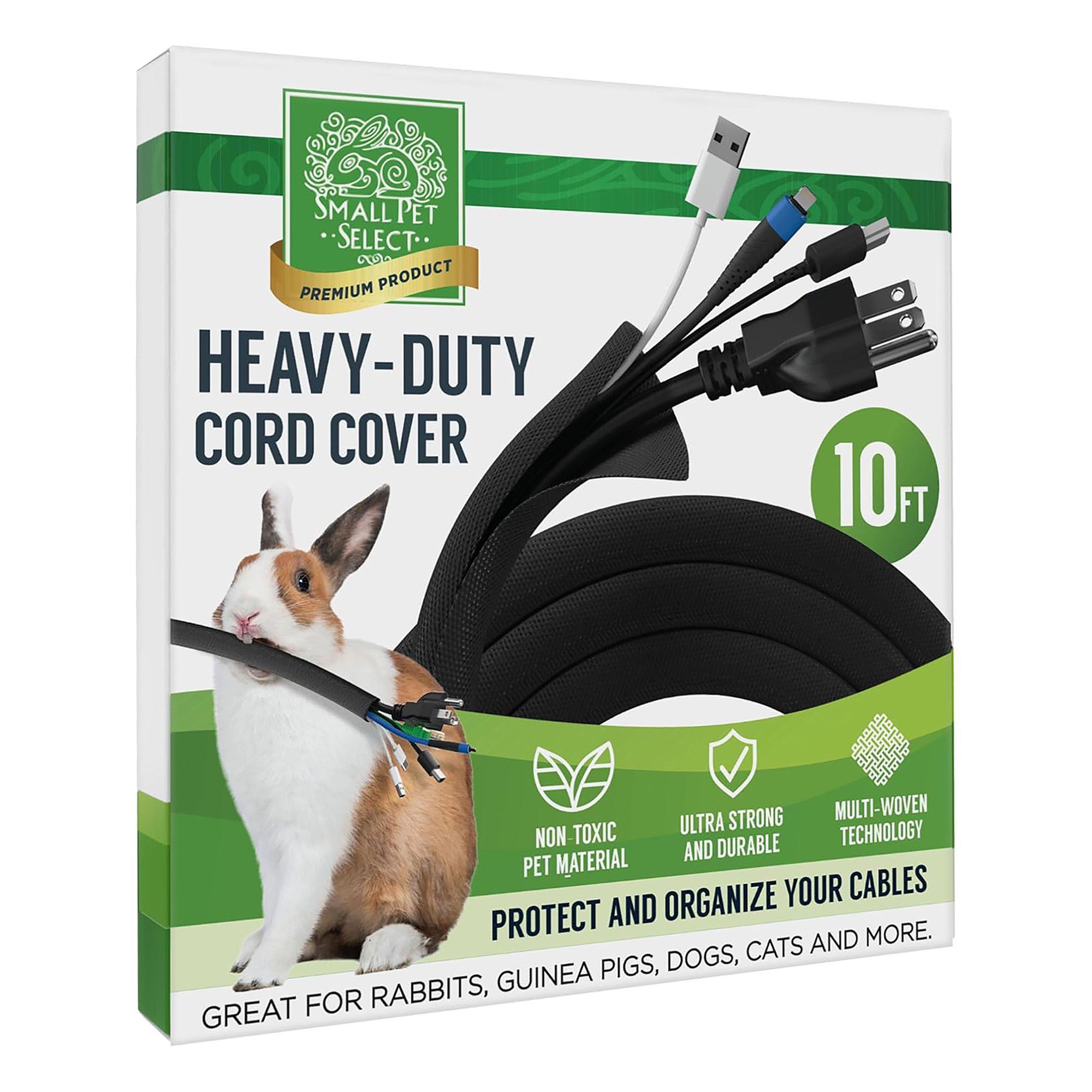 Small Pet Select Heavy Duty Cord Cover 10 FT Cord Protector