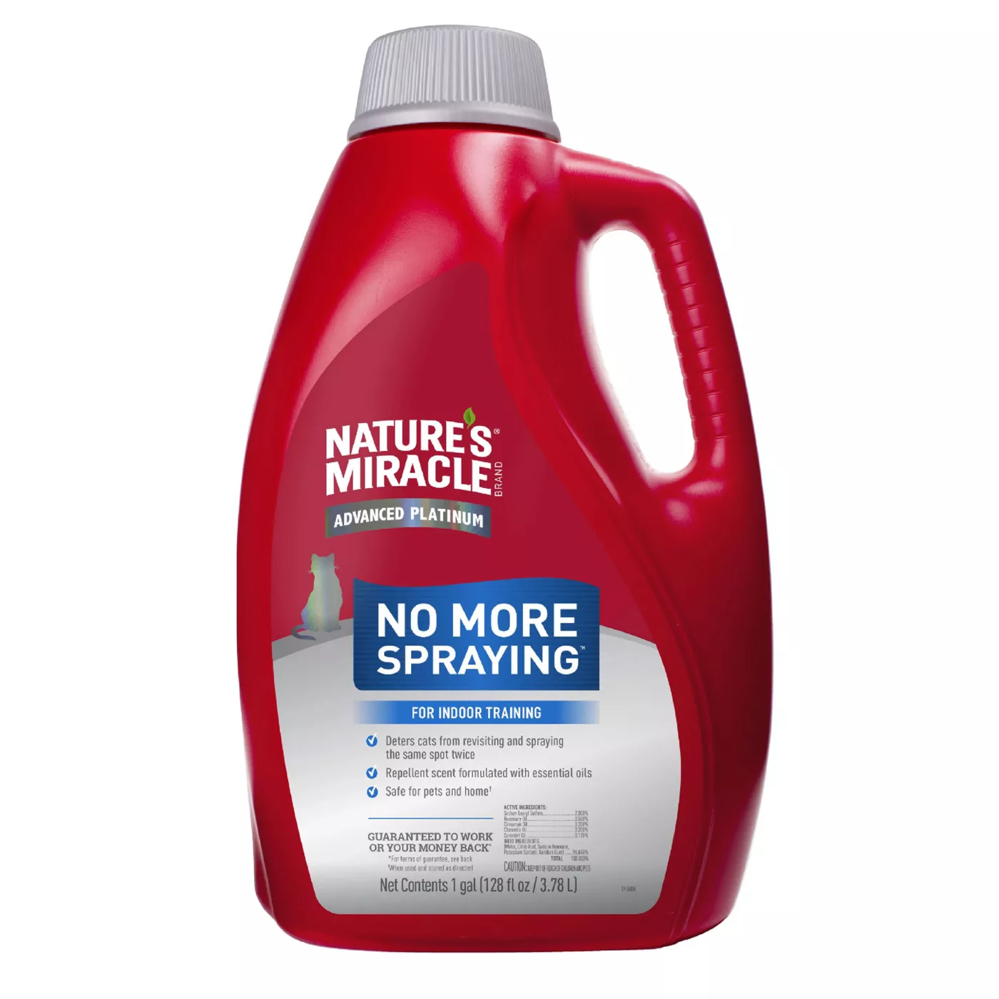 Nature's Miracle Advanced Platinum No More Spraying for Cat Indoor Training, 1 gal