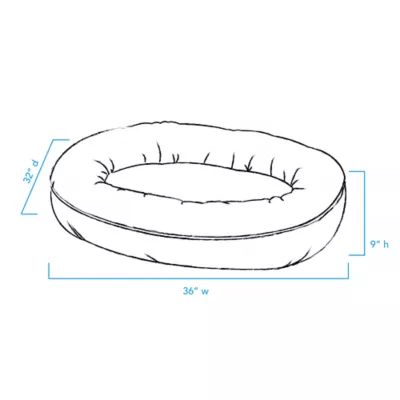 Product Carolina Pet Company Microfiber & Tipped Berber Comfy Cup Dog Bed