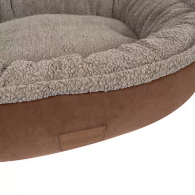 Product Carolina Pet Company Microfiber & Tipped Berber Comfy Cup Dog Bed