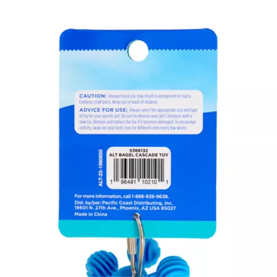 All Living Things® Bagel Cascade Bird Toy - Shredding Bird Toy for Large Pet Birds - Image 6