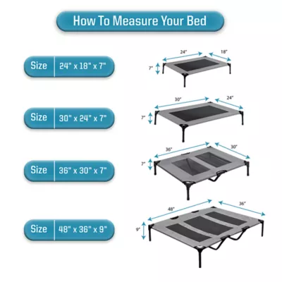 Arlee Home & Pet Cooling Elevated Mesh Pet Cot - Image 9