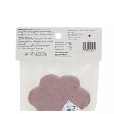 Product Thrills and Chills Boo! Decorated Paw Cookie Dog Treat 1 Count 2 OZ