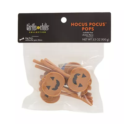 Product Thrills and Chills Rawhide Alternative Pumpkin Pops 8 Count 3.5 OZ