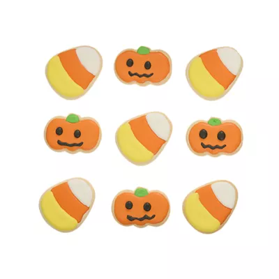 Product Thrills and Chills Pumpkin Candy Corn Biscuit Dog Treats 4 OZ