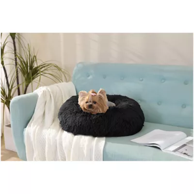 Arlee Home & Pet Shaggy Calming Orthopedic Eco-Friendly Donut Pet Bed - Image 1