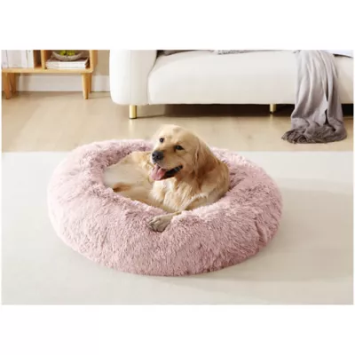 Arlee Home & Pet Shaggy Calming Orthopedic Eco-Friendly Donut Pet Bed - Image 1