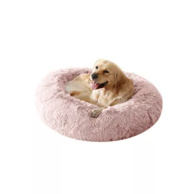 Arlee Home & Pet Shaggy Calming Orthopedic Eco-Friendly Donut Pet Bed - Image 2