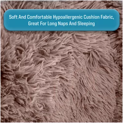 Arlee Home & Pet Shaggy Calming Orthopedic Eco-Friendly Donut Pet Bed - Image 5