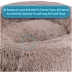Arlee Home & Pet Shaggy Calming Orthopedic Eco-Friendly Donut Pet Bed image thumbnail 6