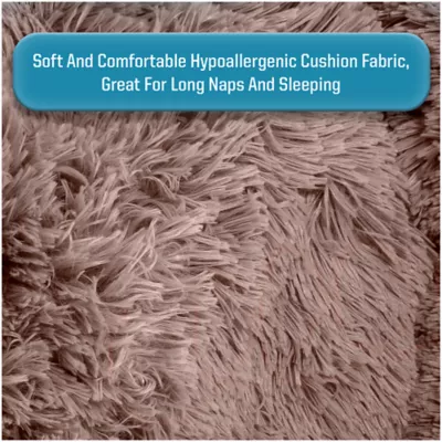 Product Arlee Home & Pet Shaggy Calming Orthopedic Eco-Friendly Donut Pet Bed