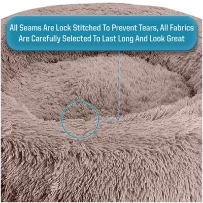 Product Arlee Home & Pet Shaggy Calming Orthopedic Eco-Friendly Donut Pet Bed