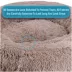 Arlee Home & Pet Shaggy Calming Orthopedic Eco-Friendly Donut Pet Bed image thumbnail 5