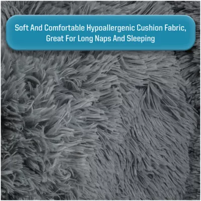 Arlee Home & Pet Shaggy Calming Orthopedic Eco-Friendly Donut Pet Bed - Image 5