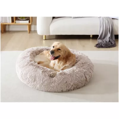 Arlee Home & Pet Shaggy Calming Orthopedic Eco-Friendly Donut Pet Bed - Image 1