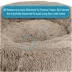 Arlee Home & Pet Shaggy Calming Orthopedic Eco-Friendly Donut Pet Bed image thumbnail 5