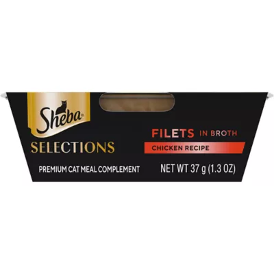 Product SHEBA Selections Filets In Broth - Premium Cat Meal Complement, 1.3 OZ