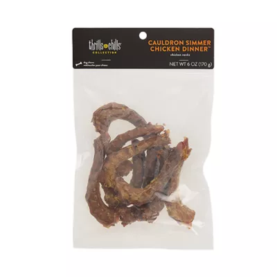 Product Thrills and Chills Chicken Necks Dog Treats 6 OZ