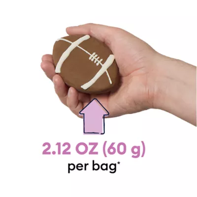 Product Wiggles & Wags Football Decorated Cookie Dog Treat
