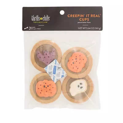 Product Thrills and Chills Peanut Butter and Carob Cups Dog Treats 4 Count 5.6 OZ