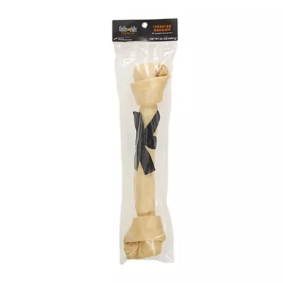 Product Thrills and Chills Pumpkin Spice Flavored Rawhide Bone Dog Treat