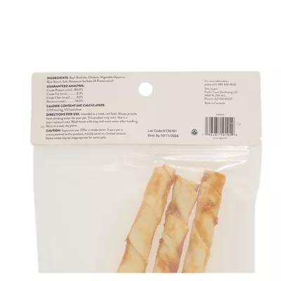 Product Thrills and Chills Witch Broomsticks Rawhide Dog Treats 3 Count 3.7 OZ