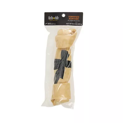 Product Thrills and Chills Pumpkin Spice Flavored Rawhide Bone Dog Treat