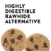 Dentley's Rawhide Alternative All Life Stages Cookie Dog Treat - 2 ct 1.4 oz image thumbnail 3