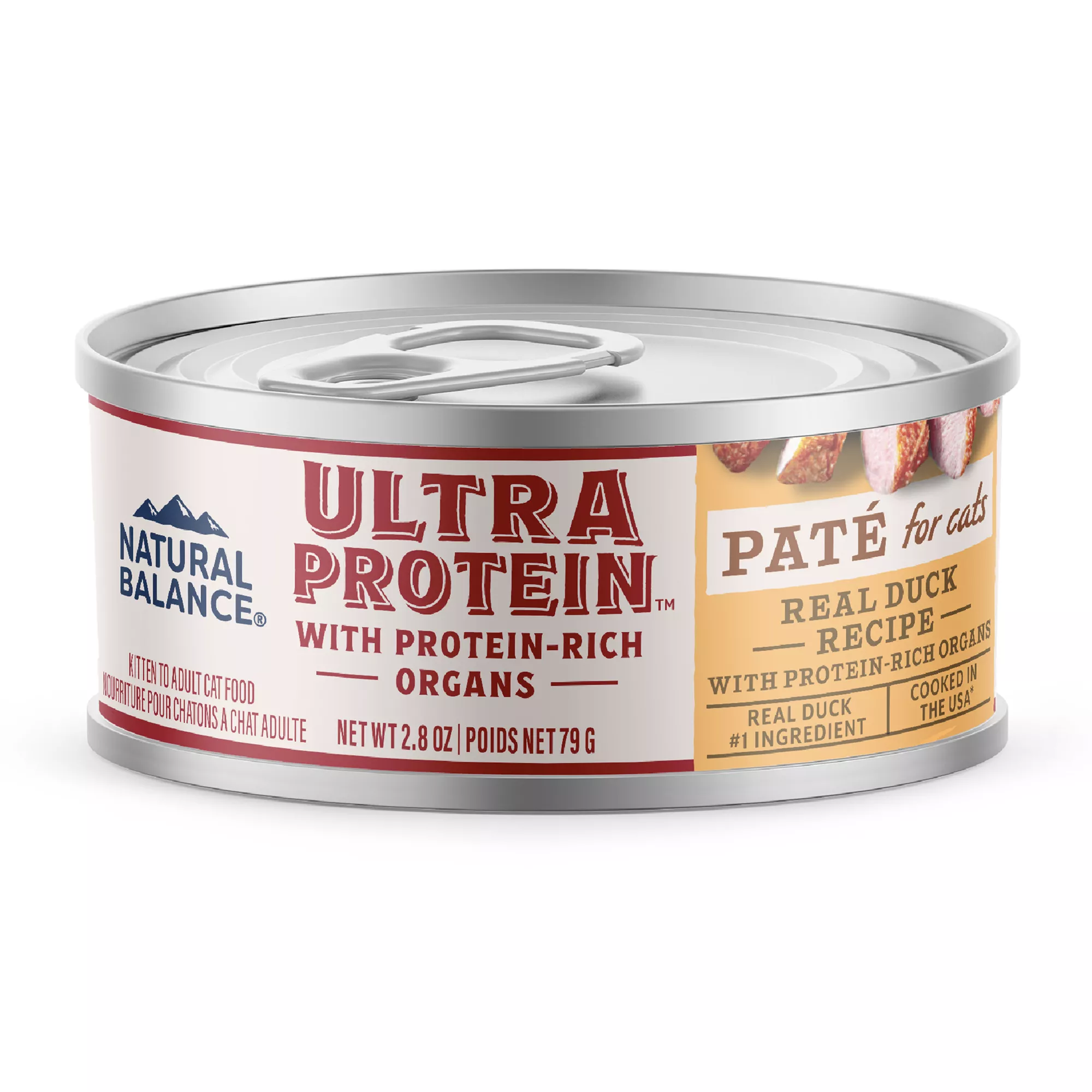 Natural Balance Ultra Protein Wet Cat Food - Protein-Rich Organs Pate, 2.8 oz