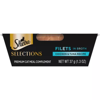 Product SHEBA Selections Filets In Broth - Premium Cat Meal Complement, 1.3 OZ