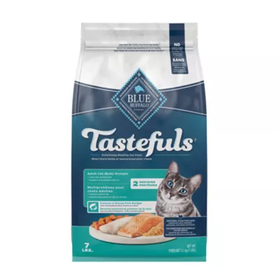 Product BLUE TASTEFULS Multi-Protein Adult Dry Cat Food - Salmon & Ocean Fish 7lbs