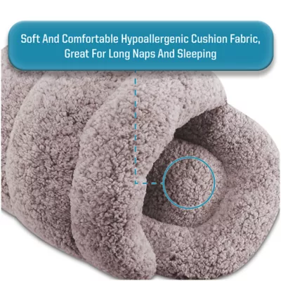 Arlee Home & Pet Slipper Calming Cozy Cave Washable and Eco-Friendly Pet Bed - Image 2