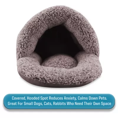 Arlee Home & Pet Slipper Calming Cozy Cave Washable and Eco-Friendly Pet Bed - Image 4