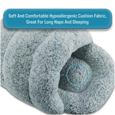 Arlee Home & Pet Slipper Calming Cozy Cave Washable and Eco-Friendly Pet Bed - Image 3