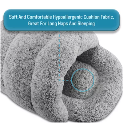 Arlee Home & Pet Slipper Calming Cozy Cave Washable and Eco-Friendly Pet Bed - Image 3