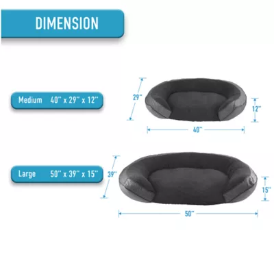 Arlee Home & Pet Step In Orthopedic Eco-Friendly Memory Foam Pet Bed - Image 5