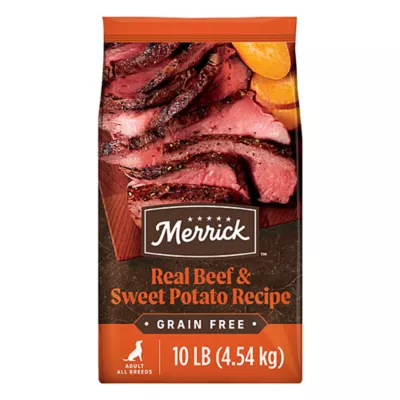 Merrick Grain Free Dry Dog Food - Real Beef and Sweet Potato Recipe - Image 1