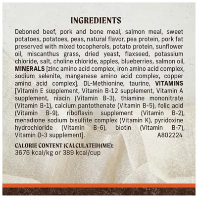 Merrick Grain Free Dry Dog Food - Real Beef and Sweet Potato Recipe - Image 8
