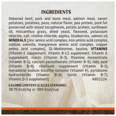 Product Merrick Dry Dog Food - Grain-Free Real Beef and Sweet Potato Recipe