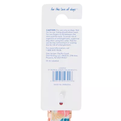 Top Paw® Tropical Leaves Dog Collar - Image 7